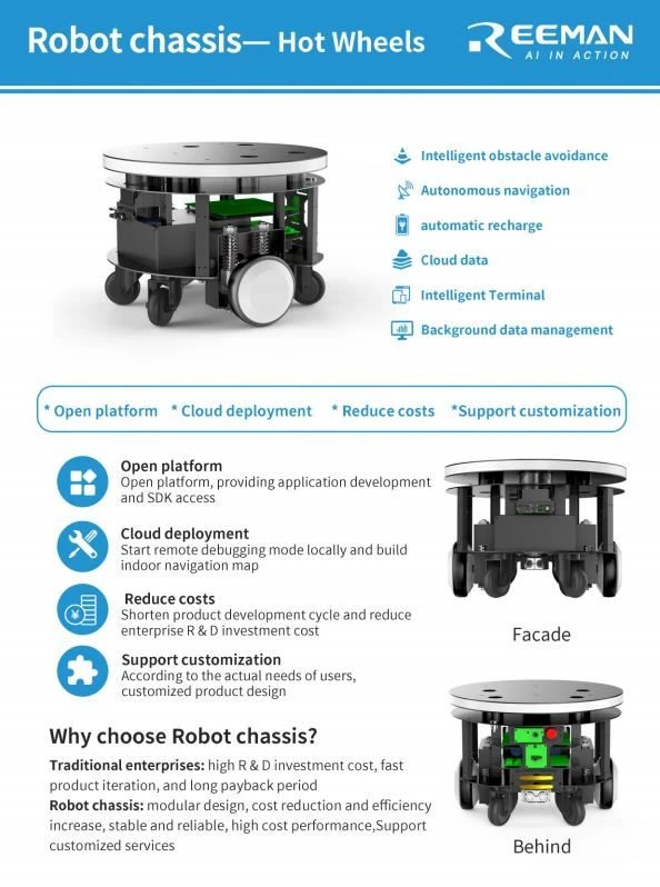 SDK gratuit pour le robot de livraison AGV de China Factory